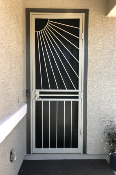 Sunrise One Door Design - Single Steel Security Screen Door - Steel Advantage - Phoenix, Arizona