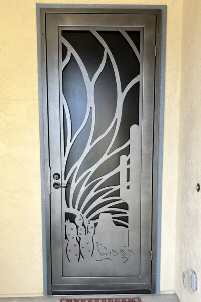 Ajo Design - Single Steel Security Screen Door - Steel Advantage - Phoenix, AZ