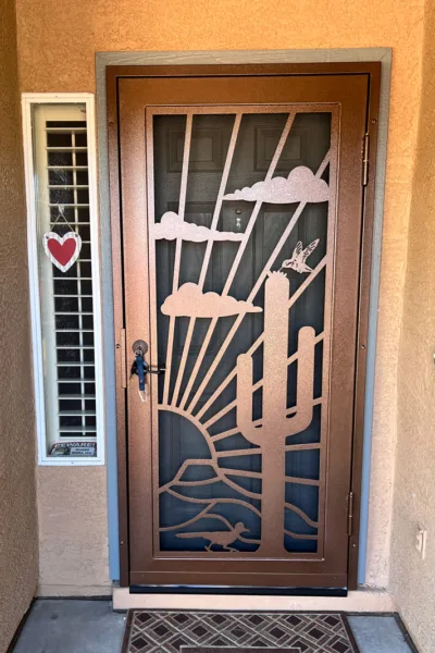 Nogales Design - Single Steel Security Screen Door - Steel Advantage - Phoenix, AZ - Free Install