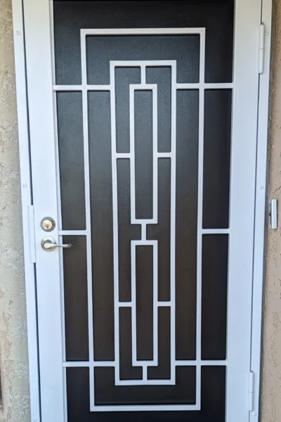 Windfall Design - Single Steel Security Screen Door - Steel Advantage - Phoenix, AZ - USA Made Steel