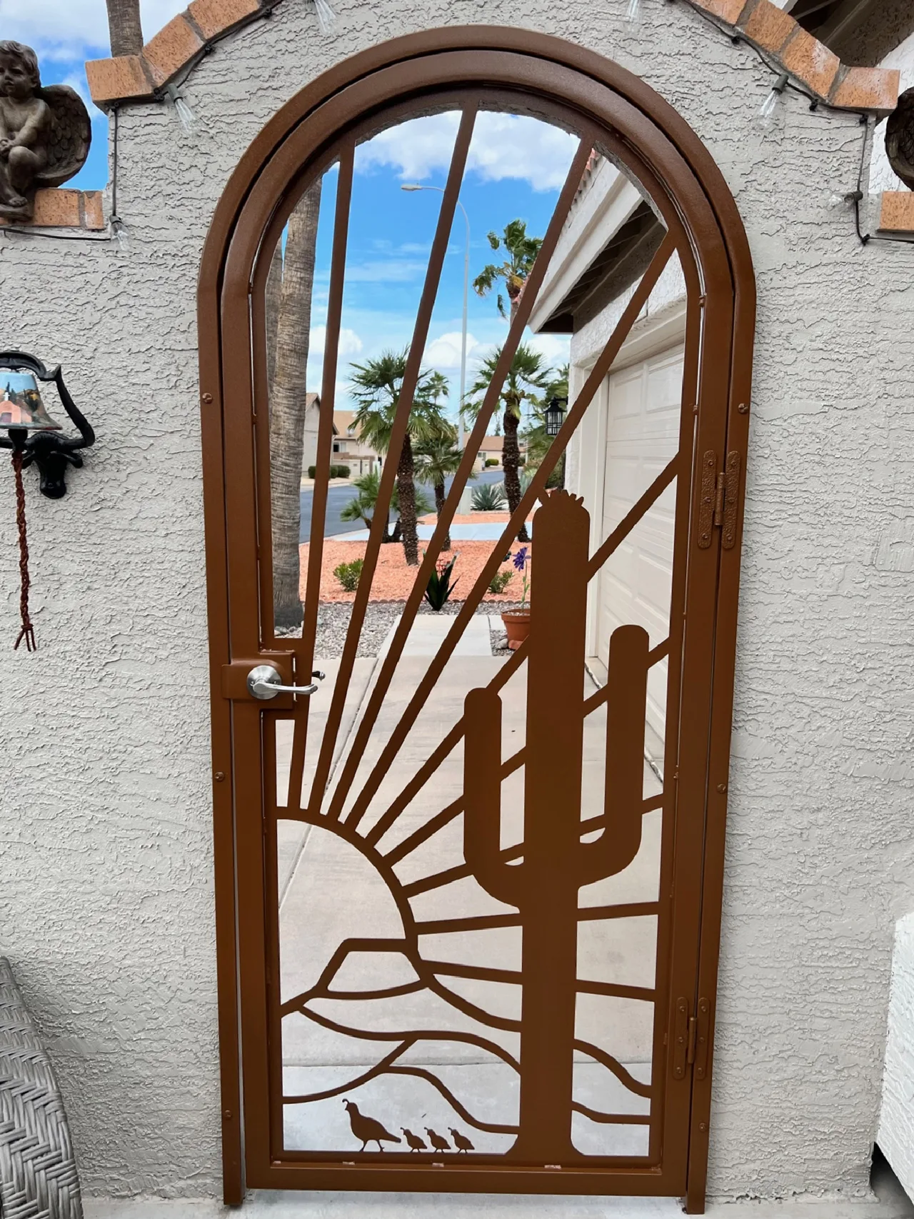 Arched Gate with Cactus